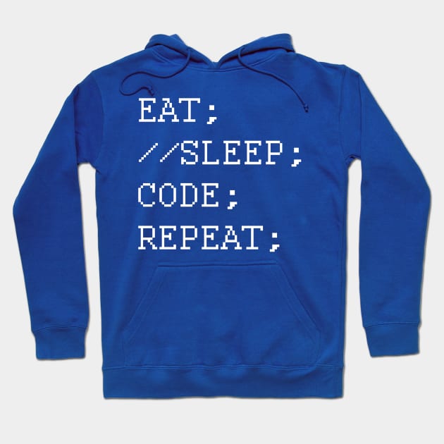 Eat Sleep Code Repeat Four Hoodie by Virtue in the Wasteland Podcast